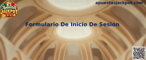 Formulario De Inicio De Sesión de Apuestas Jackpot en una interfaz digital